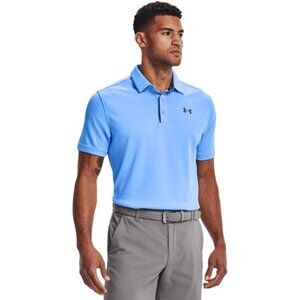 Men's Carolina Blue Tech Golf Polo Sports Athletic Casual‎ Shirt T-shirt